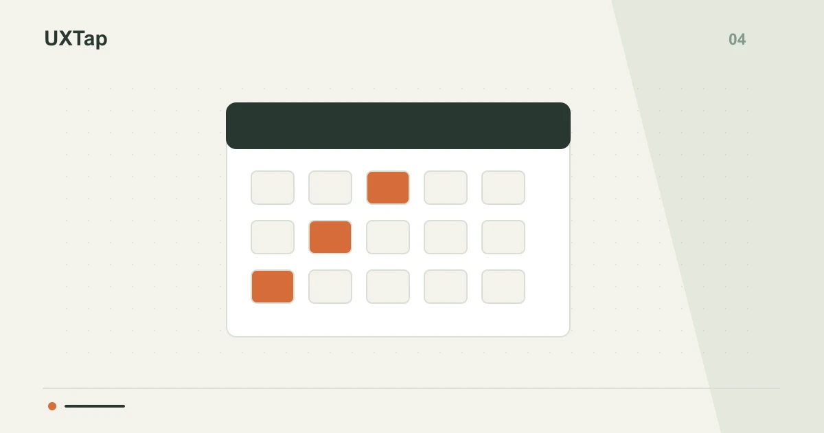 Calendário com dias organizados e algumas datas destacadas.